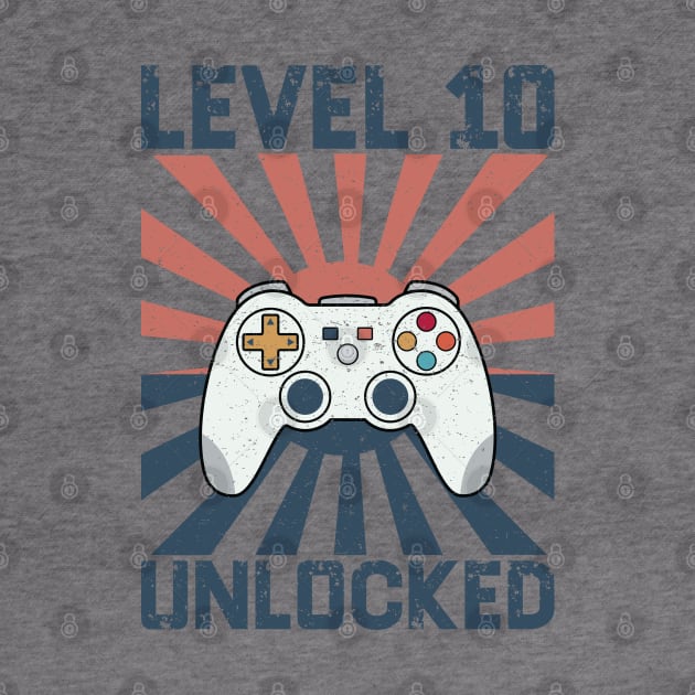 Level 10 Unlocked Video Gamer 10th Birthday Gift for Boys by BioLite